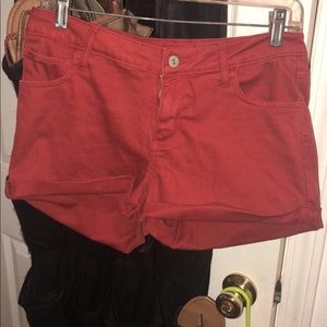 Red shorts